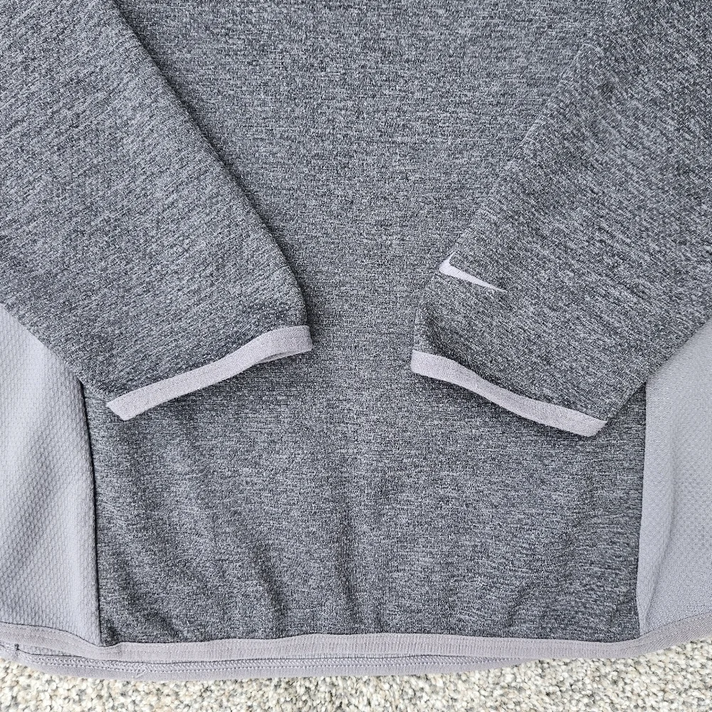 Nike Dri-Fit Golf Tour Performance 1/4 Zip Gray Stretch Pullover Shirt Womens XL